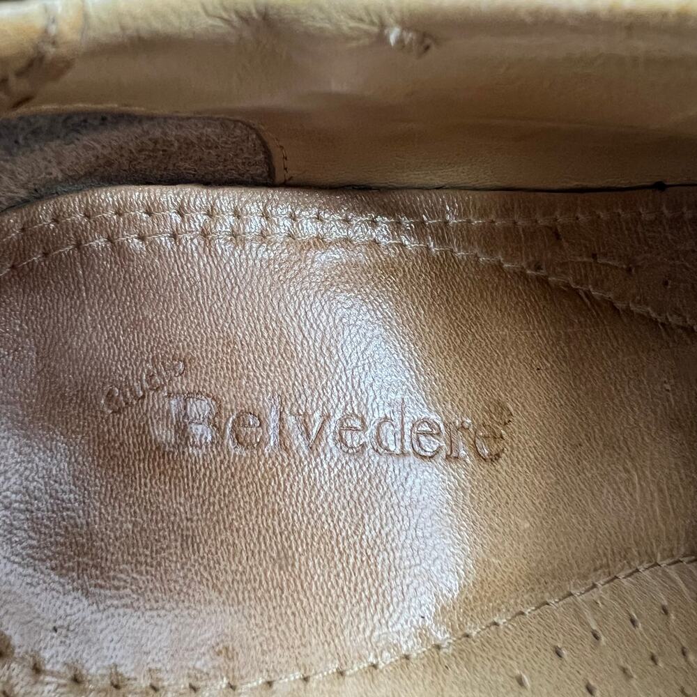 BELVEDERE Duke Men's Semi Formal Leather Comfort Shoes 9D Officewear Workwear - Picture 9 of 9